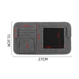Maxbell Car Visor Organizer Glasses Holders for Pen Storing Cards Car SUV Truck Gray