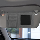 Maxbell Car Visor Organizer Glasses Holders for Pen Storing Cards Car SUV Truck Gray