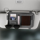 Maxbell Car Visor Organizer Glasses Holders for Pen Storing Cards Car SUV Truck Gray