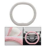 Maxbell Car Steering Wheel Cover Soft Skidproof for Women Girls Ladies Most Car White