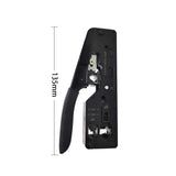 Maxbell Pass through Crimper Cutter Stripper Network Wire Crimping Tool Black