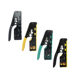 Maxbell Pass through Crimper Cutter Stripper Network Wire Crimping Tool Black