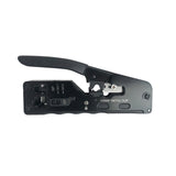 Maxbell Pass through Crimper Cutter Stripper Network Wire Crimping Tool Black