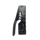 Maxbell Pass through Crimper Cutter Stripper Network Wire Crimping Tool Black