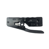 Maxbell Pass through Crimper Cutter Stripper Network Wire Crimping Tool Black