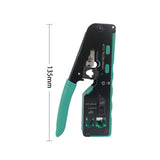 Maxbell Pass through Crimper Cutter Stripper Network Wire Crimping Tool Green