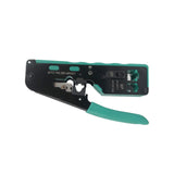 Maxbell Pass through Crimper Cutter Stripper Network Wire Crimping Tool Green