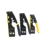 Maxbell Pass through Crimper Cutter Stripper Network Wire Crimping Tool Black Yellow