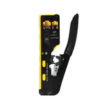 Maxbell Pass through Crimper Cutter Stripper Network Wire Crimping Tool Black Yellow
