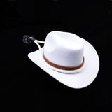 Maxbell Hat Hanger Cowboy Hat Mounts for Cabinet Self Driving Tour Refrigerator white