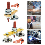 Maxbell Welding Machine Ground Connector with Copper Tail Auto Bodywork Spotter Tool 6.5cm