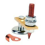 Maxbell Welding Machine Ground Connector with Copper Tail Auto Bodywork Spotter Tool 6.5cm