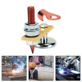 Maxbell Welding Machine Ground Connector with Copper Tail Auto Bodywork Spotter Tool 6.5cm