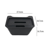 Maxbell Black under Seat Storage Box Auto Rear Middle Box Bin for Tesla Model Y