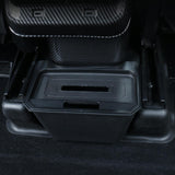 Maxbell Black under Seat Storage Box Auto Rear Middle Box Bin for Tesla Model Y