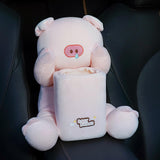 Maxbell Cartoon Car Tissue Box Trash Can Interior Decoration Car Armrest Storage Box