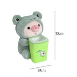 Maxbell Soft Plush Car Tissue Box Trash Bin Interior Decoration Cartoon Tissue Cover