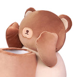 Maxbell Soft Plush Car Tissue Box Trash Can Trash Bag Interior Decoration Napkin Box Bear