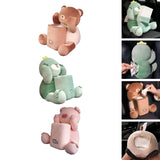 Maxbell Soft Plush Car Tissue Box Trash Can Trash Bag Interior Decoration Napkin Box Bear