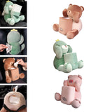 Maxbell Soft Plush Car Tissue Box Trash Can Trash Bag Interior Decoration Napkin Box Bear