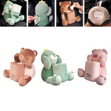 Maxbell Soft Plush Car Tissue Box Trash Can Trash Bag Interior Decoration Napkin Box Bear