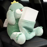 Maxbell Soft Plush Car Tissue Box Trash Can Trash Bag Interior Decoration Napkin Box Bear