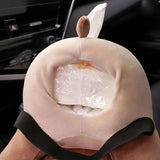 Maxbell Soft Plush Car Tissue Box Trash Can Trash Bag Interior Decoration Napkin Box Bear