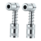 Maxbell 2 Pieces 90 Degree Grease Coupler Adapter 3 Jaw Angle Grease Fitting Tool