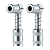 Maxbell 2 Pieces 90 Degree Grease Coupler Adapter 3 Jaw Angle Grease Fitting Tool