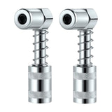 Maxbell 2 Pieces 90 Degree Grease Coupler Adapter 3 Jaw Angle Grease Fitting Tool