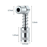 Maxbell 2 Pieces 90 Degree Grease Coupler Adapter 3 Jaw Angle Grease Fitting Tool