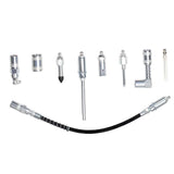 Maxbell 9 Pieces Grease Coupler Kit High Hardness Alloy Steel Greasing Accessory Kit