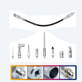 Maxbell 9 Pieces Grease Coupler Kit High Hardness Alloy Steel Greasing Accessory Kit