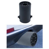 Maxbell Exhaust Muffler Universal Accessory Tail Muffler for Vehicles Truck Car Black