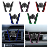 Maxbell Car Phone Holder Hands Free Rhinestone Interior Accessories for Vehicle White