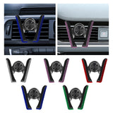 Maxbell Car Phone Holder Hands Free Rhinestone Interior Accessories for Vehicle White