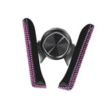 Maxbell Car Phone Holder Hands Free Rhinestone Interior Accessories for Vehicle Pink