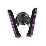 Maxbell Car Phone Holder Hands Free Rhinestone Interior Accessories for Vehicle Pink