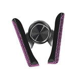 Maxbell Car Phone Holder Hands Free Rhinestone Interior Accessories for Vehicle Pink