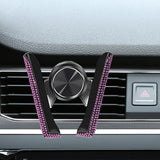 Maxbell Car Phone Holder Hands Free Rhinestone Interior Accessories for Vehicle Pink