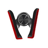 Maxbell Car Phone Holder Hands Free Rhinestone Interior Accessories for Vehicle Red