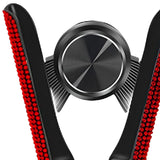 Maxbell Car Phone Holder Hands Free Rhinestone Interior Accessories for Vehicle Red