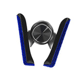 Maxbell Car Phone Holder Hands Free Rhinestone Interior Accessories for Vehicle Blue