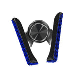 Maxbell Car Phone Holder Hands Free Rhinestone Interior Accessories for Vehicle Blue