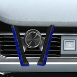 Maxbell Car Phone Holder Hands Free Rhinestone Interior Accessories for Vehicle Blue