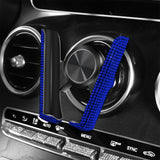 Maxbell Car Phone Holder Hands Free Rhinestone Interior Accessories for Vehicle Blue