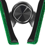 Maxbell Car Phone Holder Hands Free Rhinestone Interior Accessories for Vehicle Green