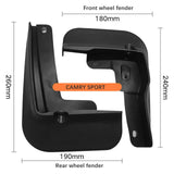 Maxbell 4x Front and Rear Mud Flaps Automotive Fender for Toyota XV70 Flexible