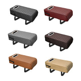 Maxbell Armrest Box Mats Multifunctional with Storage Pocket Universal Arm Rest Pad black