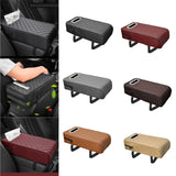 Maxbell Armrest Box Mats Multifunctional with Storage Pocket Universal Arm Rest Pad black